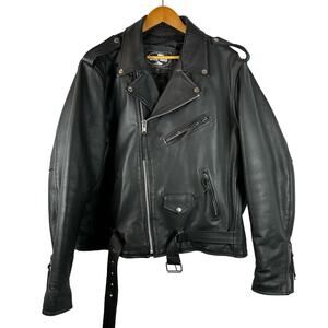 Harley Davidson Black Leather Jacket and River Road Chaps Size XL Motorcycle